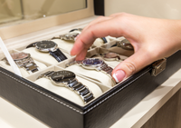 What security features do double watch winders offer to protect valuable timepieces?
