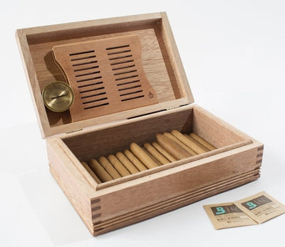 American Chest Americana Rustic Solid Mahogany Cigar Humidor; 50 Count