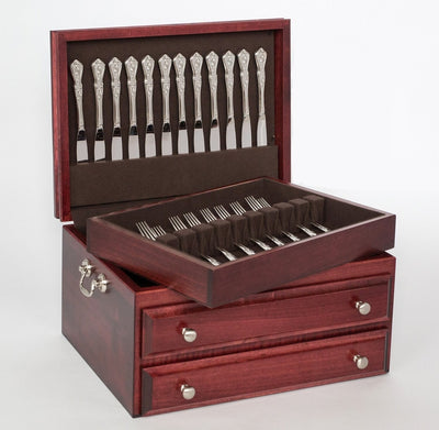American Chest Presidential Super 1-Drawer Flatware Chest with Lift-Out Flatware Tray