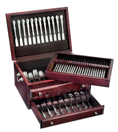American Chest Presidential Super 1-Drawer Flatware Chest with Lift-Out Knife Tray