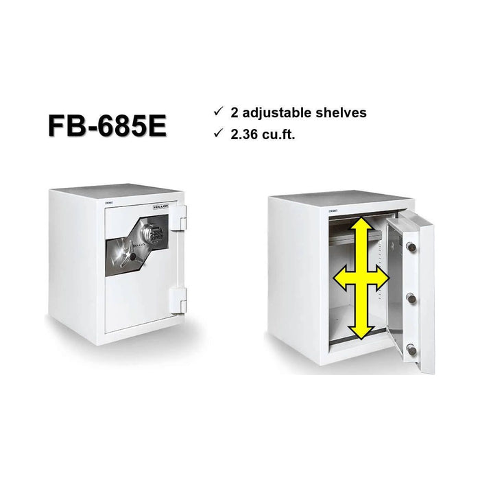 Hollon FB-685E 2 Hour Fire and Burglary Safe - Electronic Lock